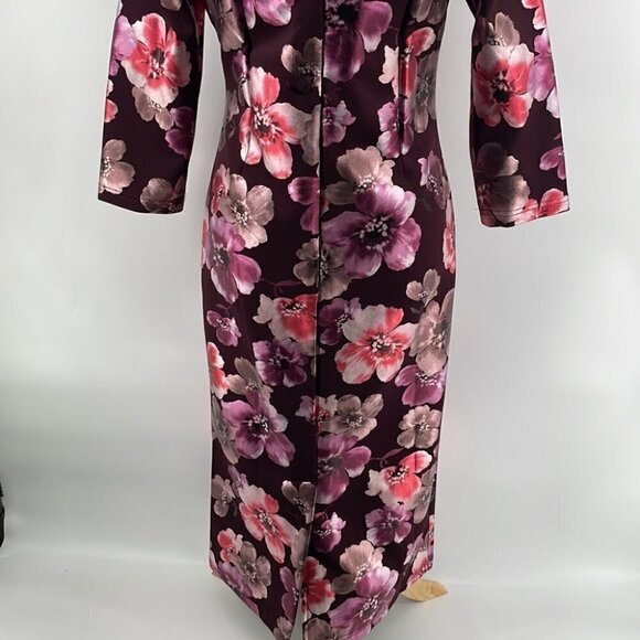 Retrolicious NWT The Lana dress floral pinks purples vintage inspired retro sz L - Picture 16 of 16